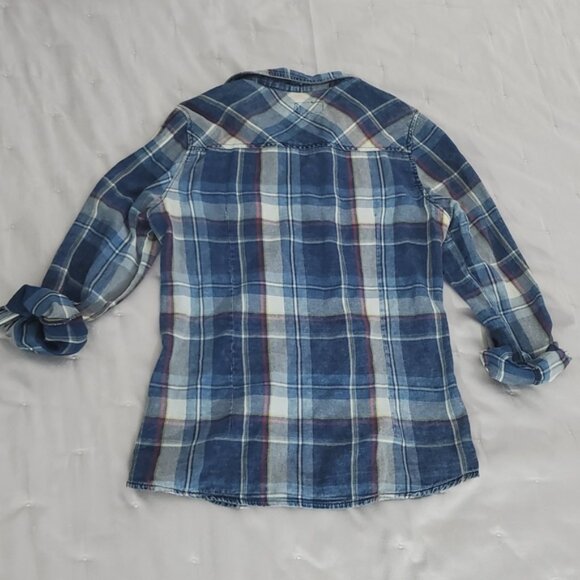 Ci Sono Plaid Collection Soft Cotton Plaid Button Down Shirt - M- Cottagecore - Picture 11 of 16